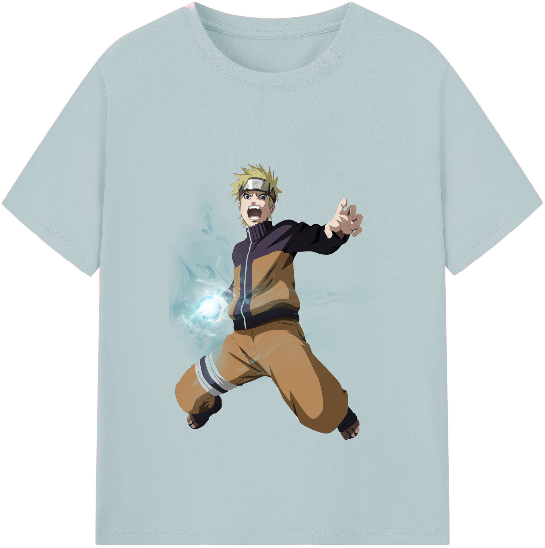 （画像用） NARUTO -ナルト- うずまき ナルト Uzumaki Naruto 綿100％半袖Tシャツ（フロントプリント）